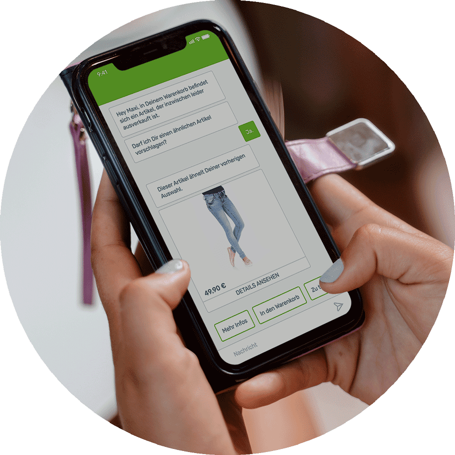 E-Commerce Beispiel für den Einsatz von einem Chatbot im Kundenservice