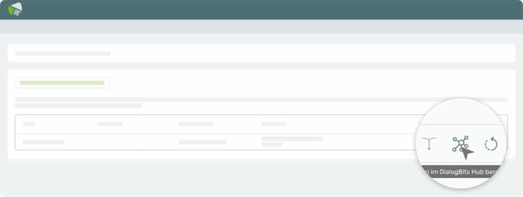 Screenshot der DialogBits Plattform, wie eigene Virtual Agents in den Hub hochgeladen werden.