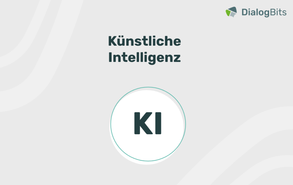 Grafik mit dem Begriff "Künstliche Intelligenz (KI)" in der Mitte